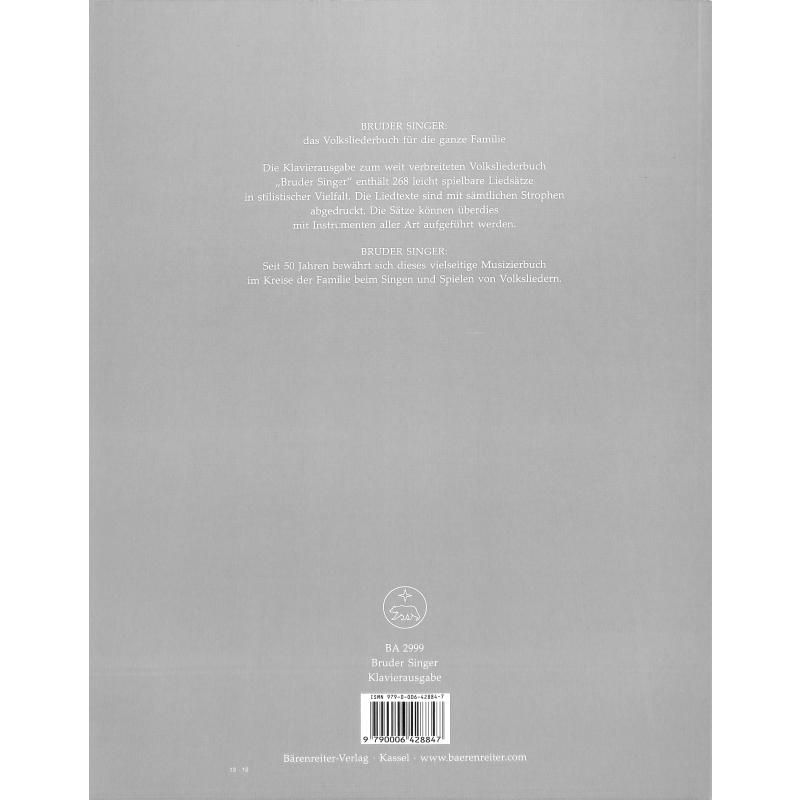 Bruder Singer - Lieder unseres Volkes