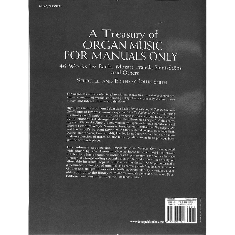A treasury of organ music for manuals only