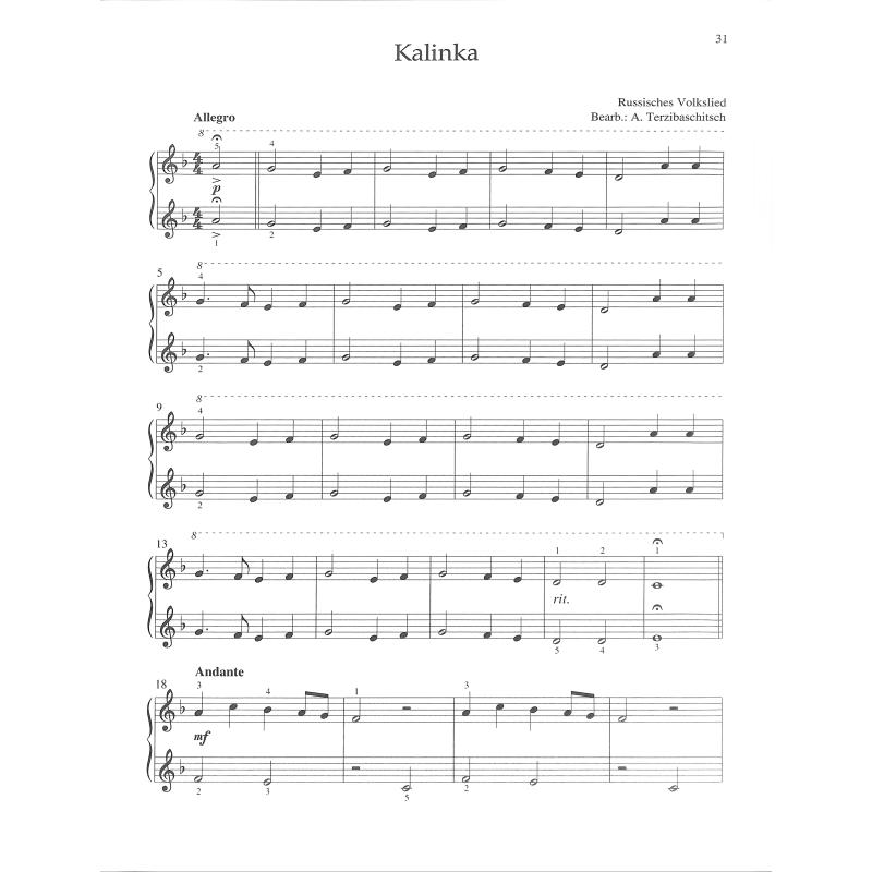 Klavierspiel im Duett