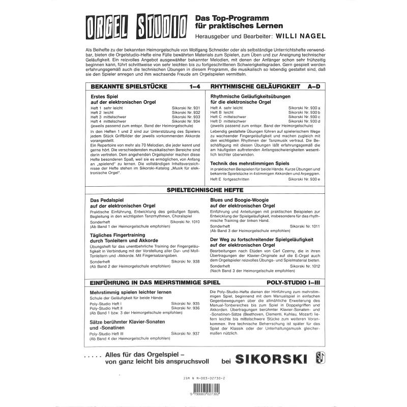 Schule für elektronische Heimorgel 2