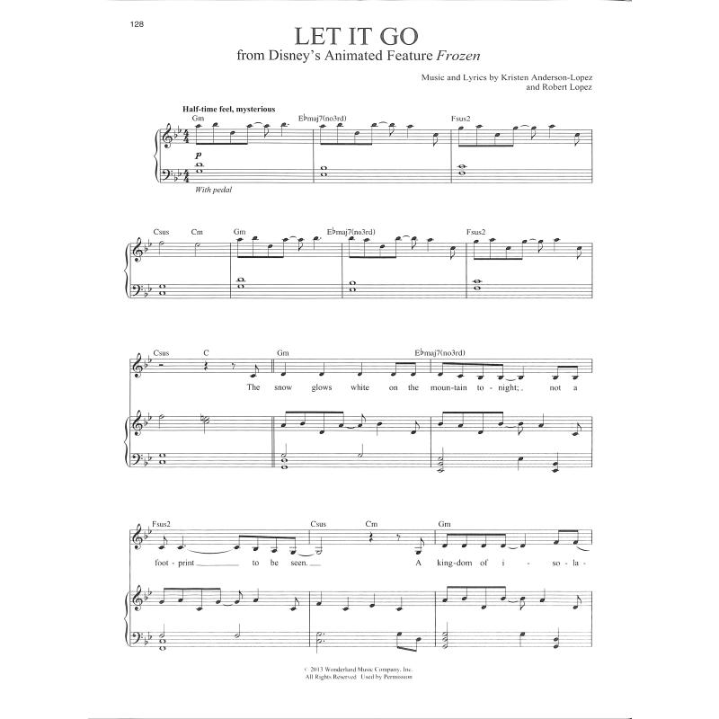 Disney songs for singers