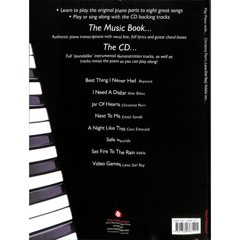 Play Piano with Christina Perri Lana del Rey Adele and other