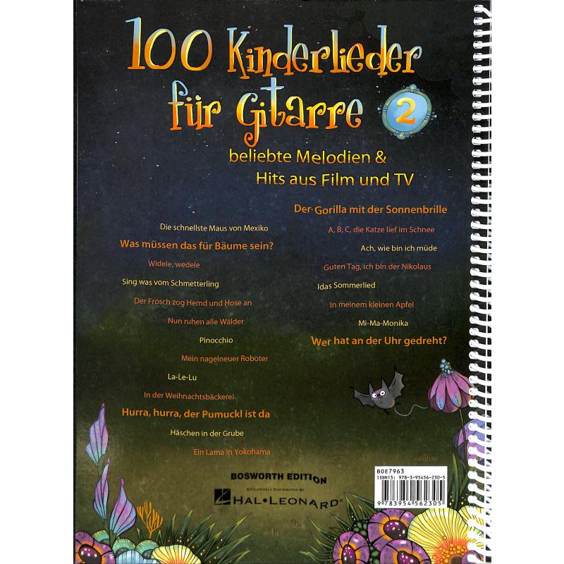 100 Kinderlieder für Gitarre 2