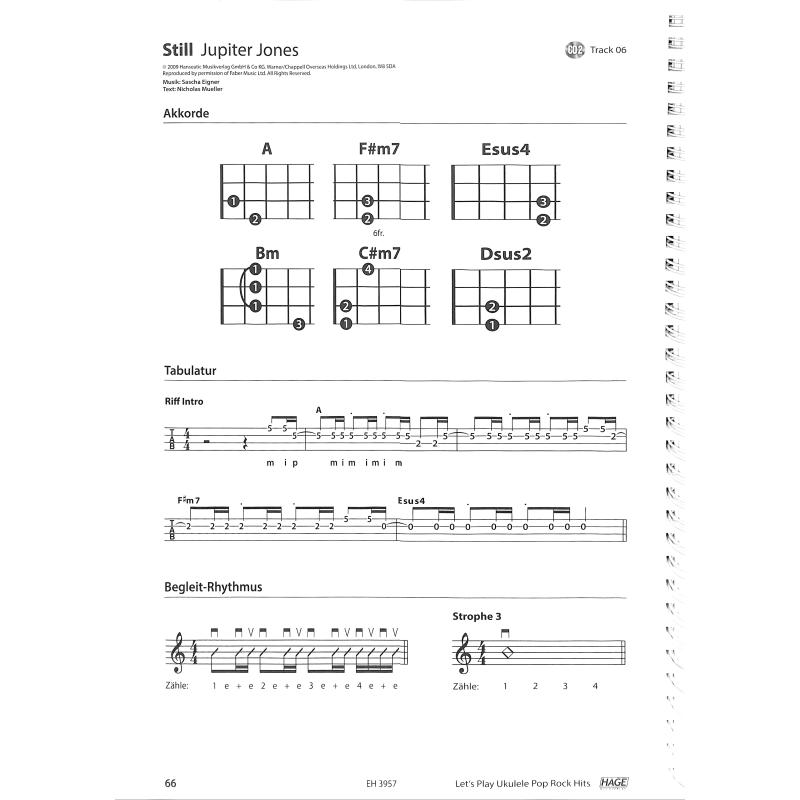 Let's play ukulele - Spielbuch | Pop Rock Hits