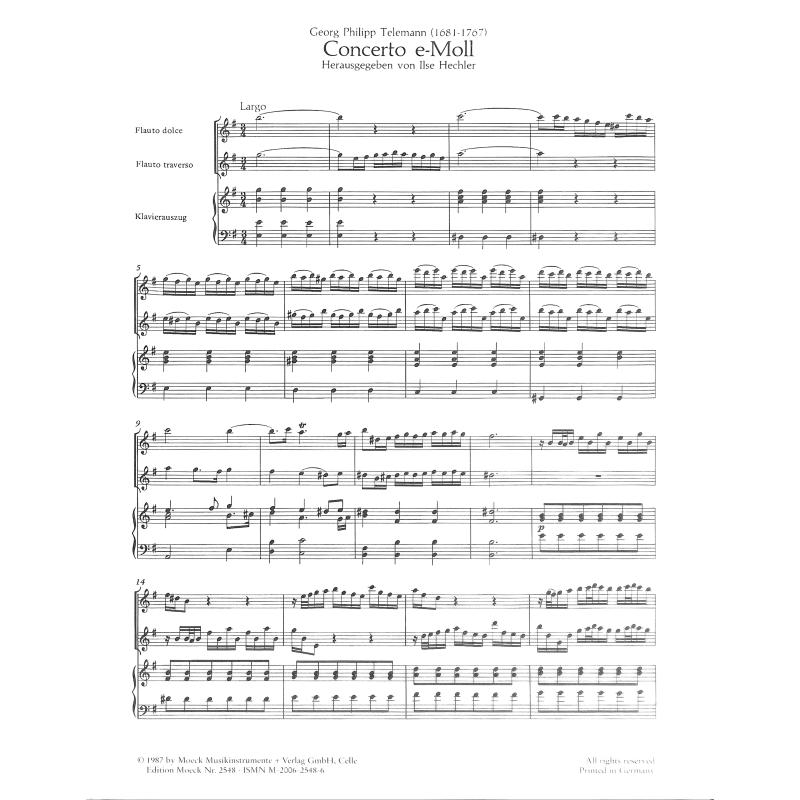 Konzert e-moll