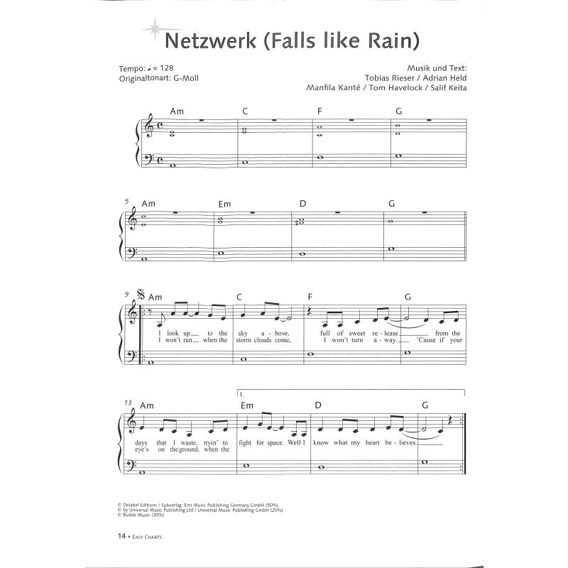 Easy charts | Sonderband deutsche Hits