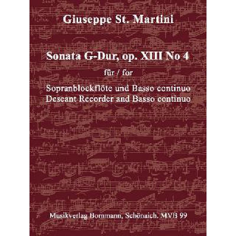 Sonate G-Dur op 13/4