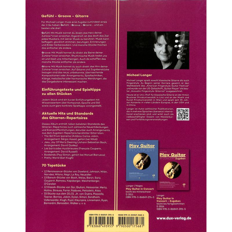 Play guitar in concert - Zugaben