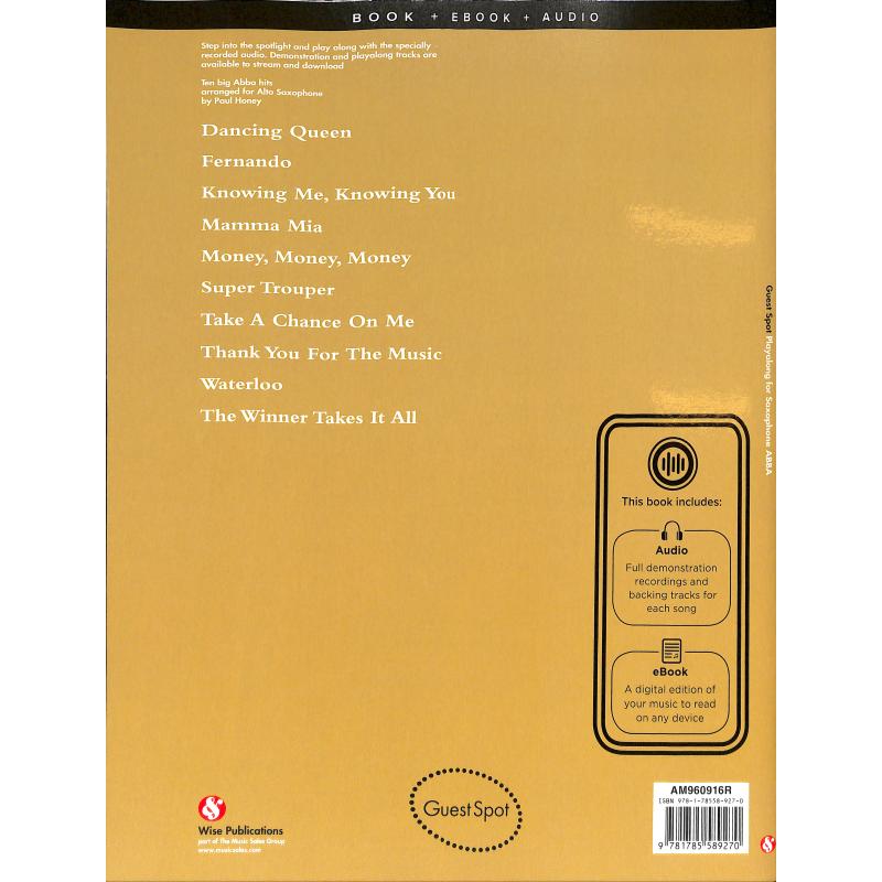 Playalong for alto saxophone