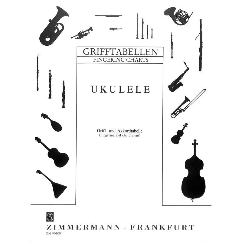 Grifftabelle Ukulele
