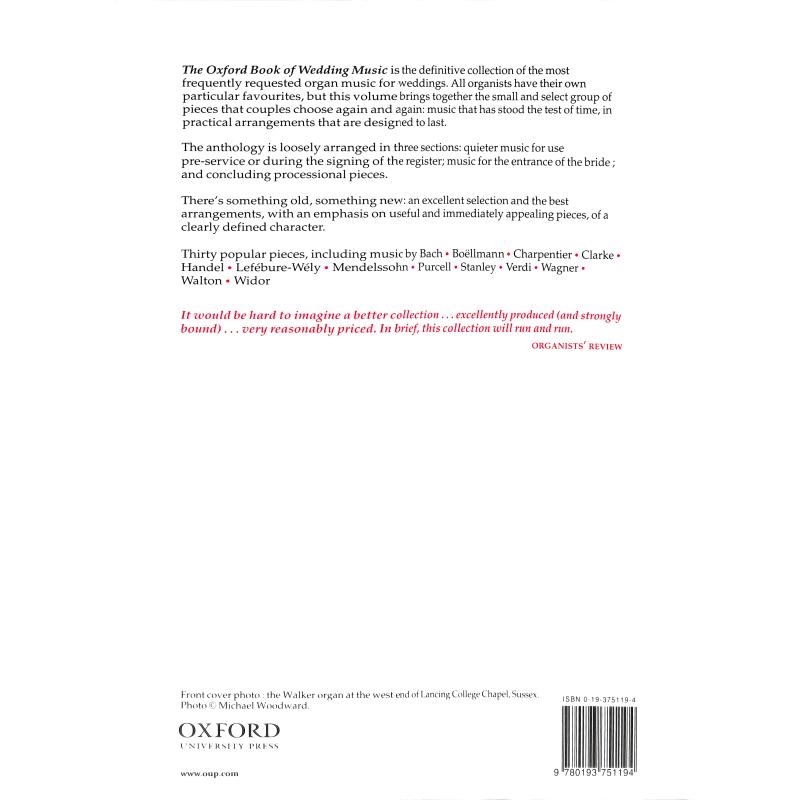 The Oxford book of wedding music