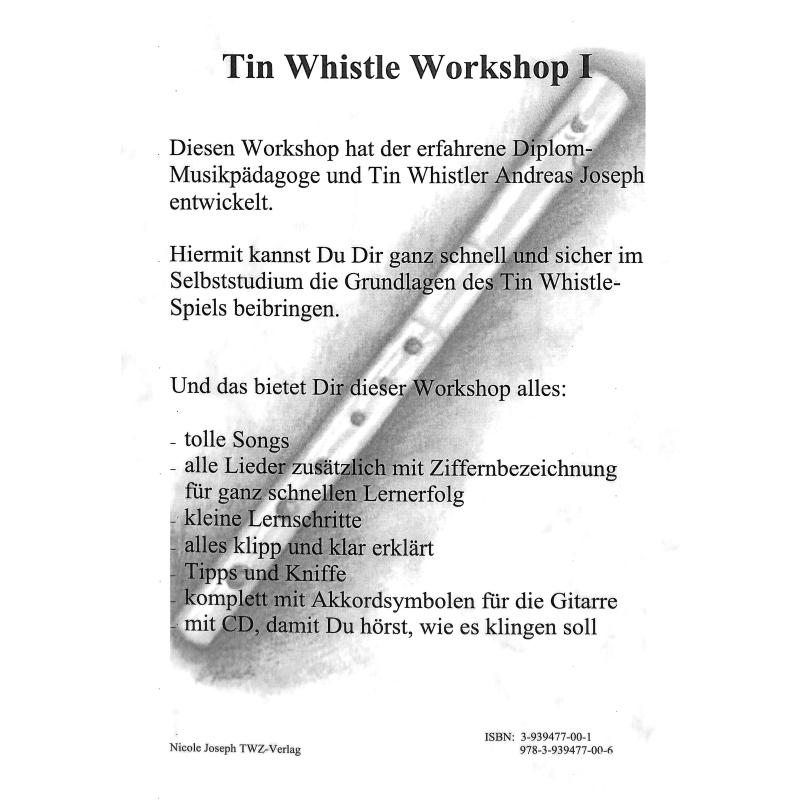 Tin Whistle Workshop 1