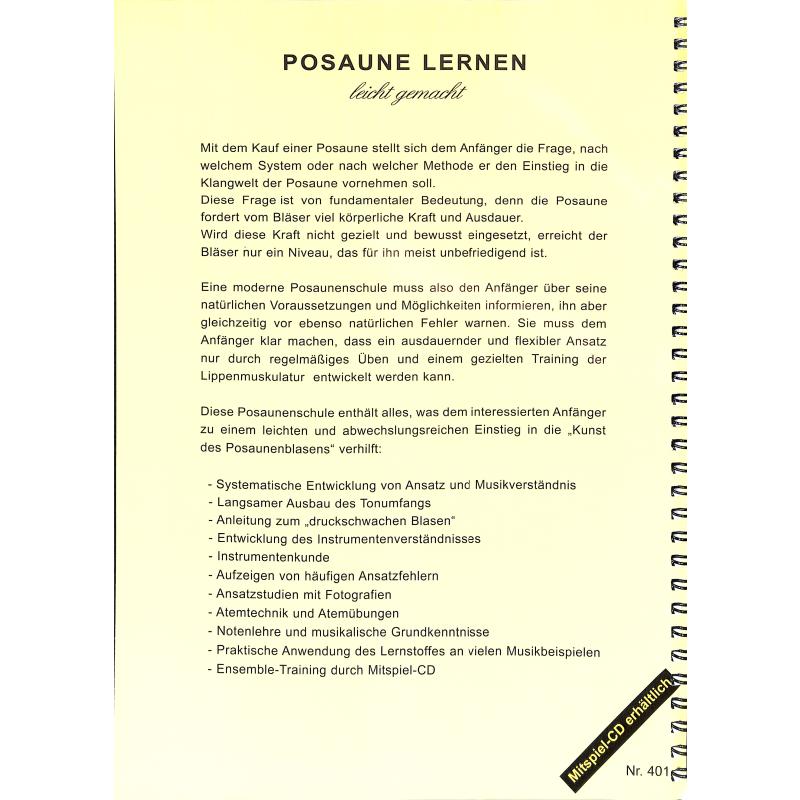 Posaune lernen leicht gemacht