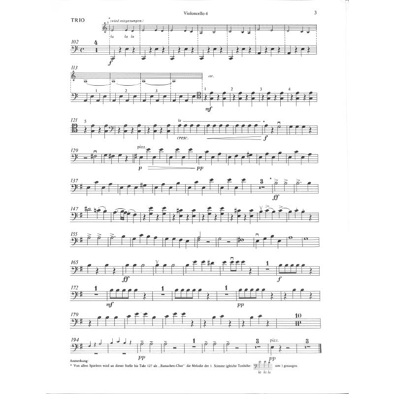 Für 8 Violoncelli