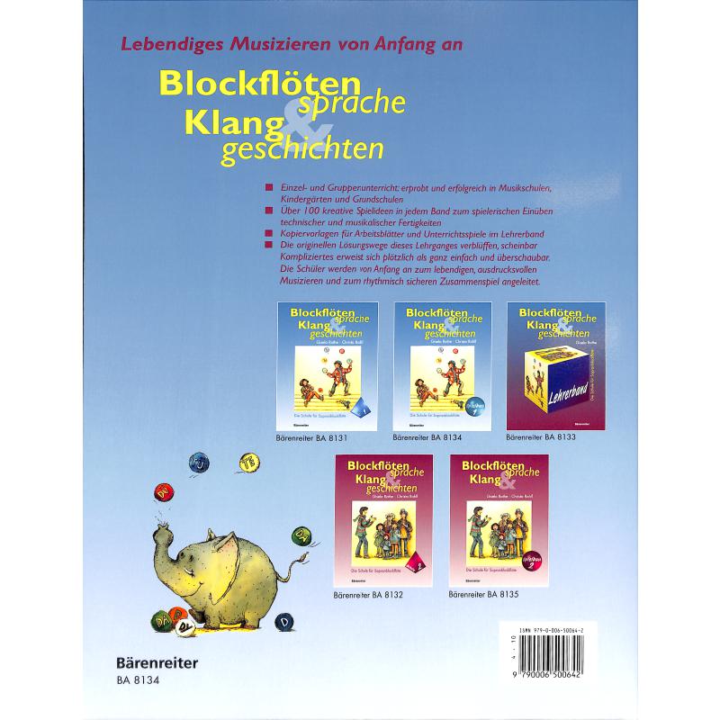 Spielbuch 1 Blockflötensprache und Klanggeschichten