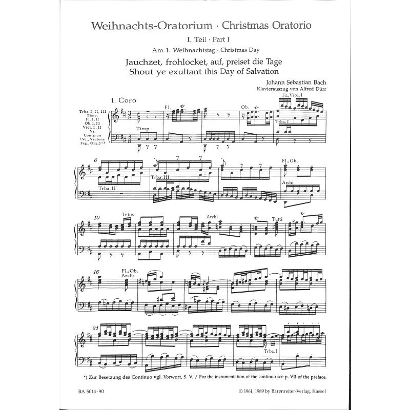 Weihnachtsoratorium BWV 248
