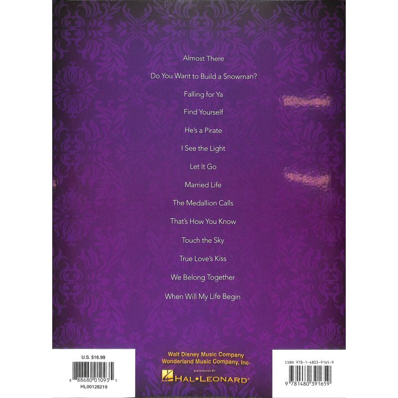 Disney hits for piano solo
