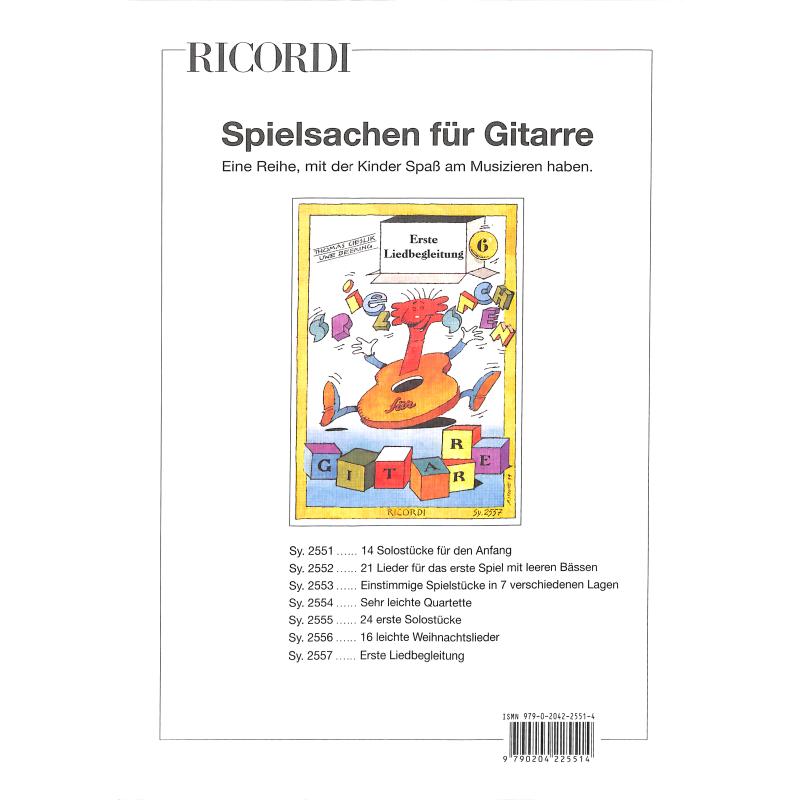 Spielsachen 1 - 14 Solostücke für den Anfang
