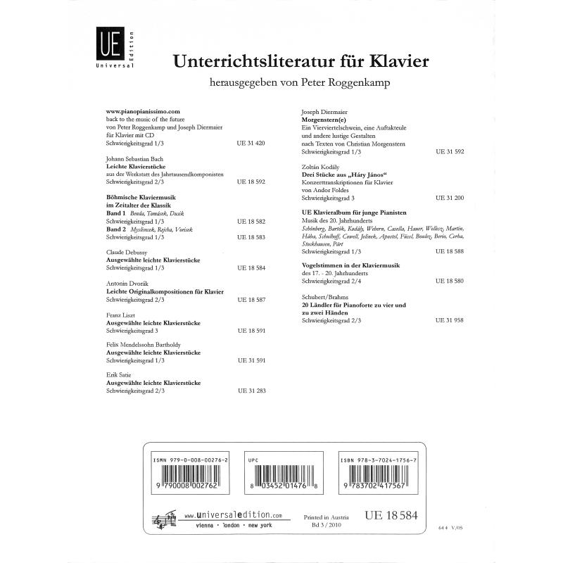 Ausgewählte leichte Klavierstücke
