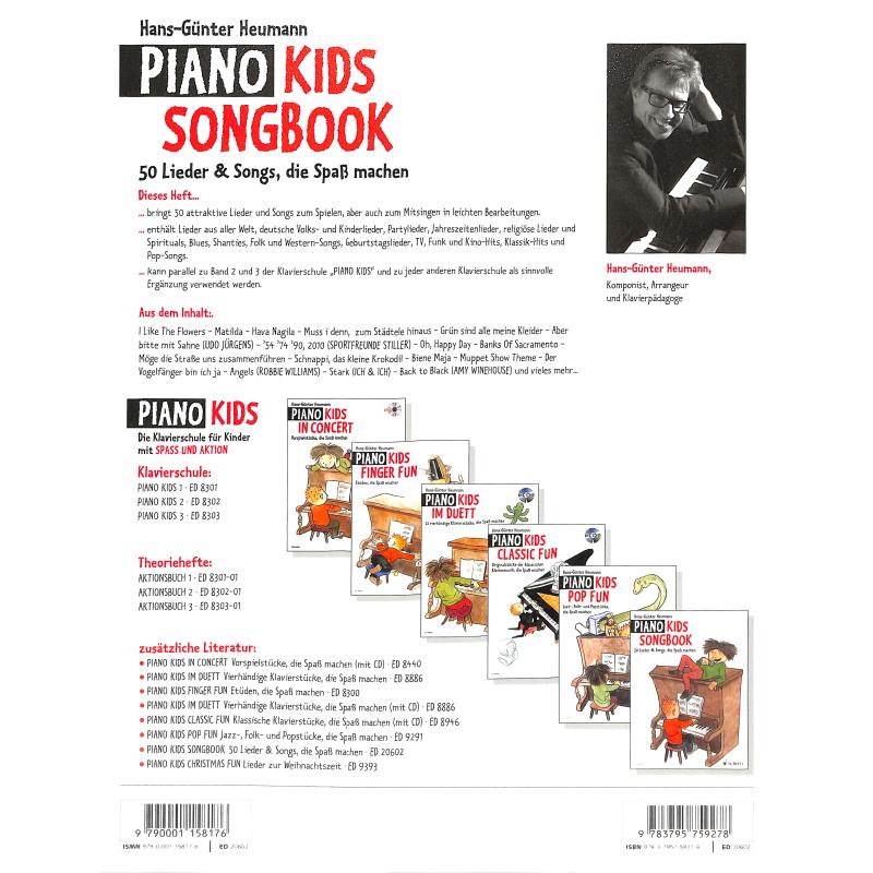 Piano Kids Songbook | 50 Lieder + Songs die Spass machen