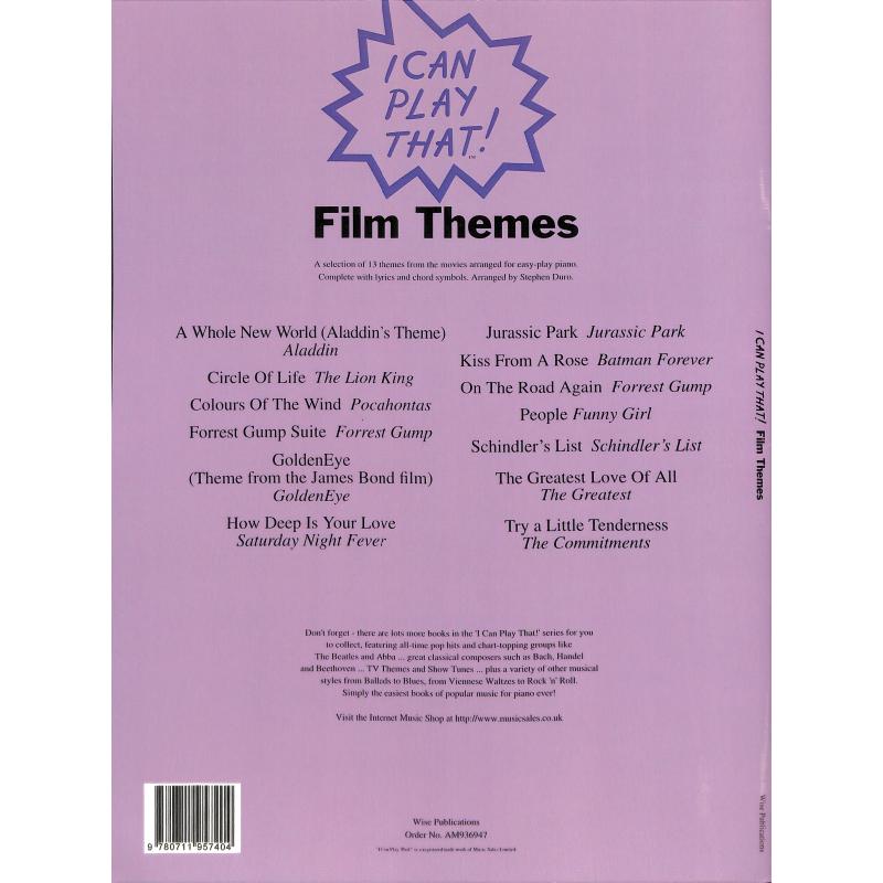 I can play that - Film themes