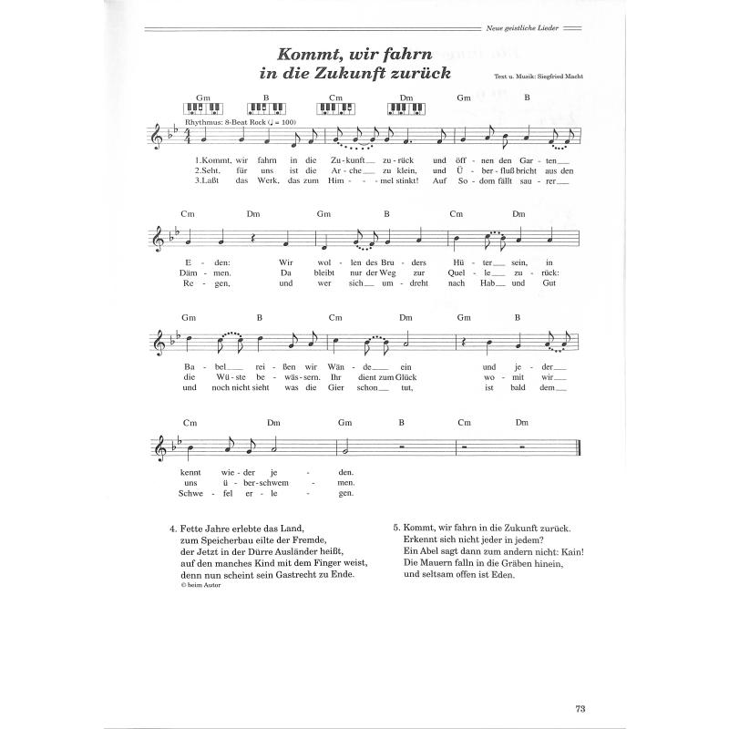 Das grosse Buch der geistlichen Lieder