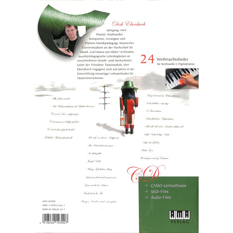 Leuchtende Weihnachtstasten