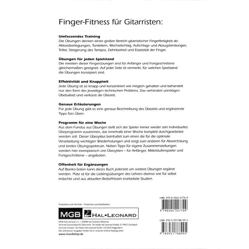Finger Fitness für Gitarristen