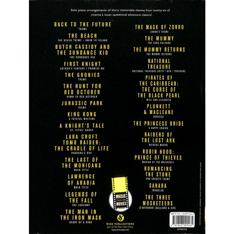 Music from the movies - the adventure collection