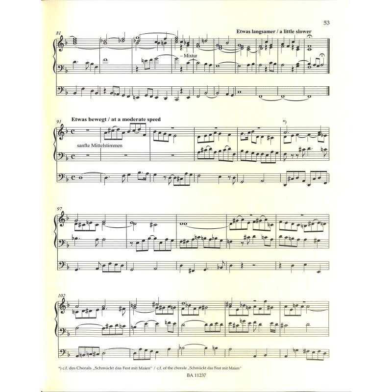 Orgelmusik zu Christi Himmelfahrt Pfingsten und Trinitatis