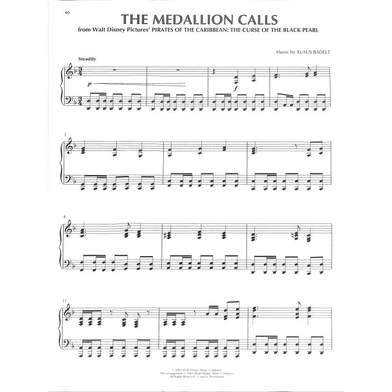 Disney hits for piano solo