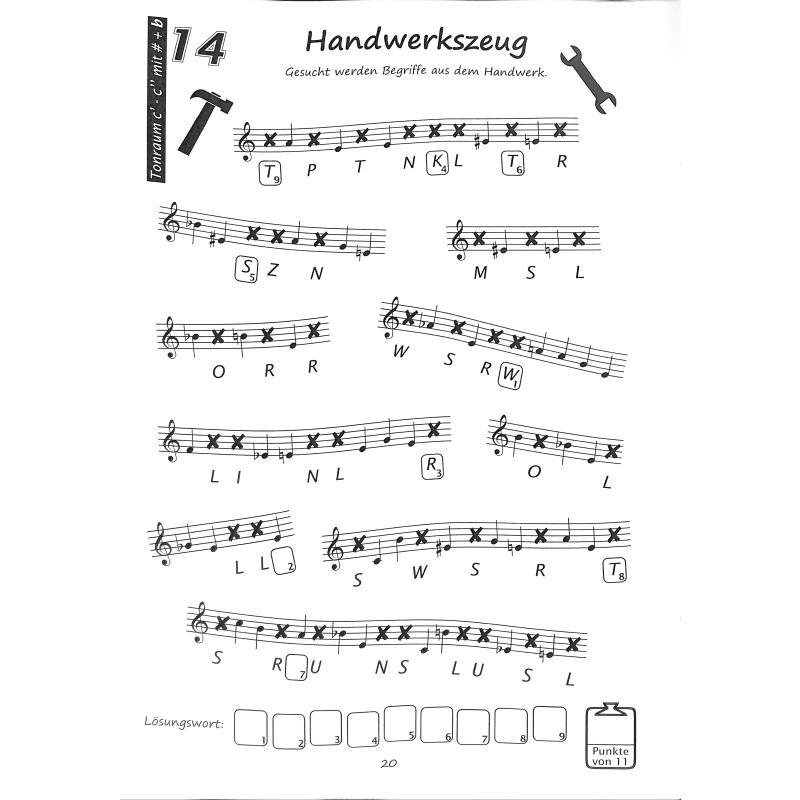 Noten Geheimschrift | Spielend leicht Noten lernen