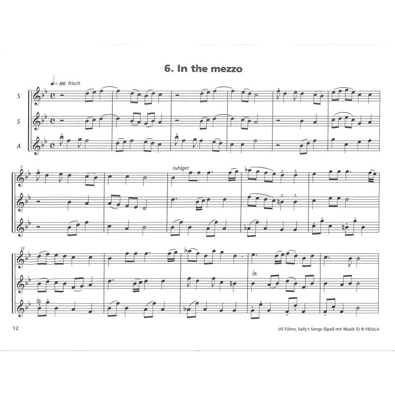 Sally's songs
