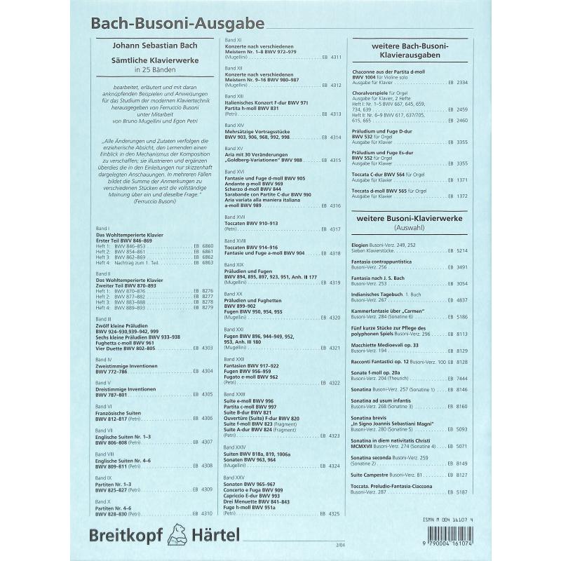 Choralvorspiele 1