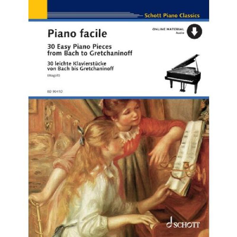 Piano facile | 30 leichte Klavierstücke von Bach bis Gretcha