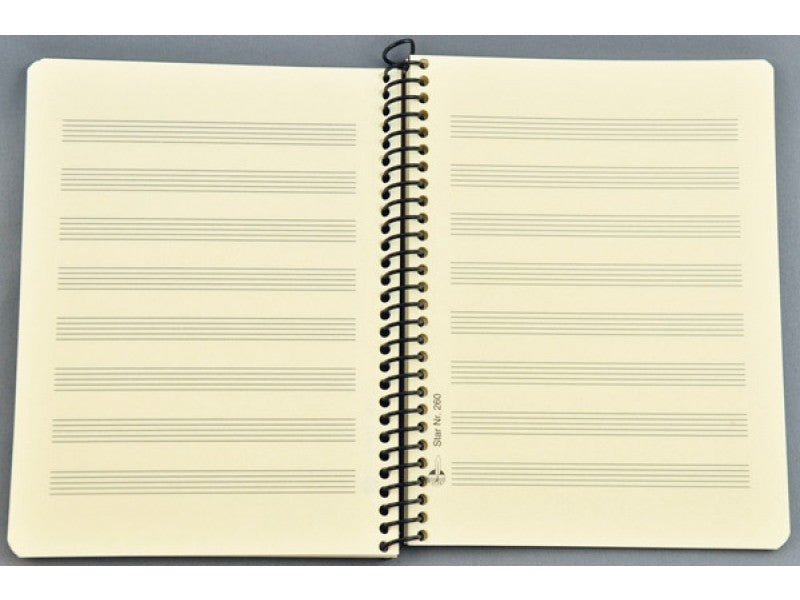 Noten Notiz Taschenbuch 9,5x14 Spiralheftung