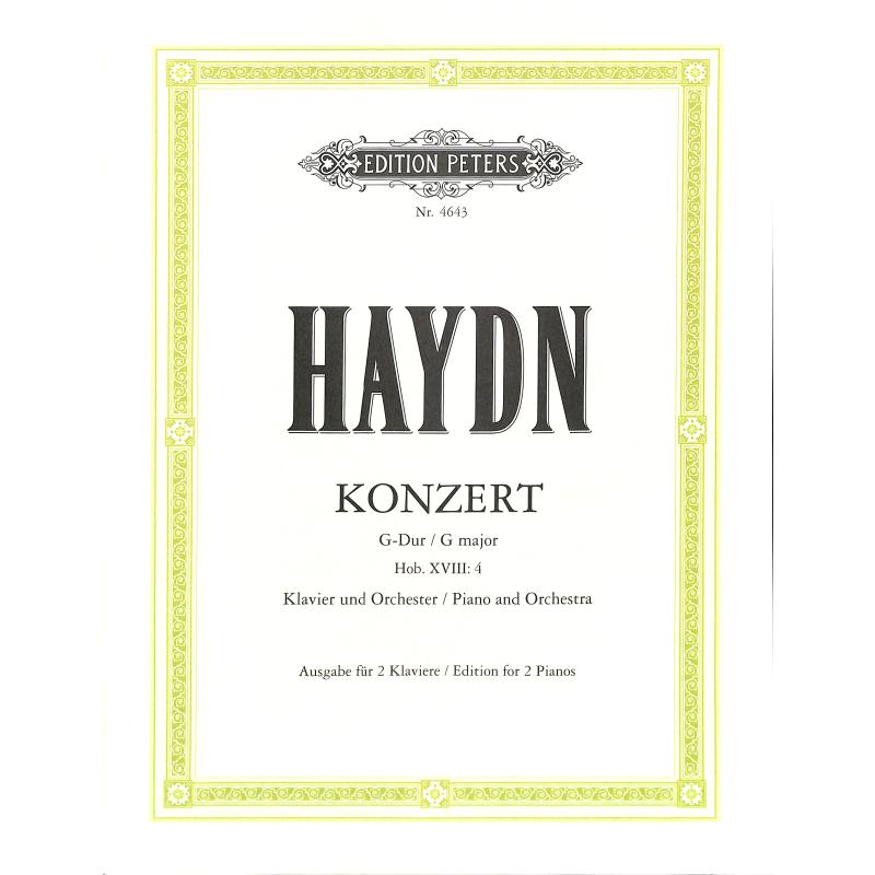 Konzert G-Dur Hob 8/4