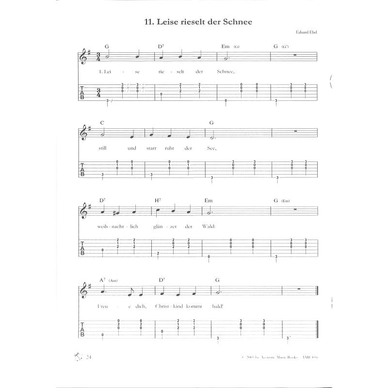 Weihnachtslieder einfach begleiten mit Gitarre