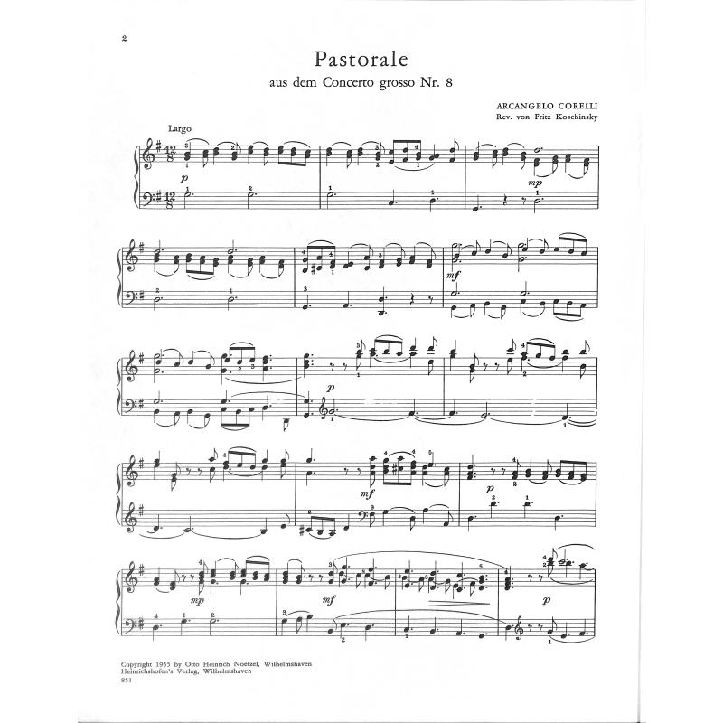 Pastorale (Concerto grosso op 6/8) Weihnachtskonzert