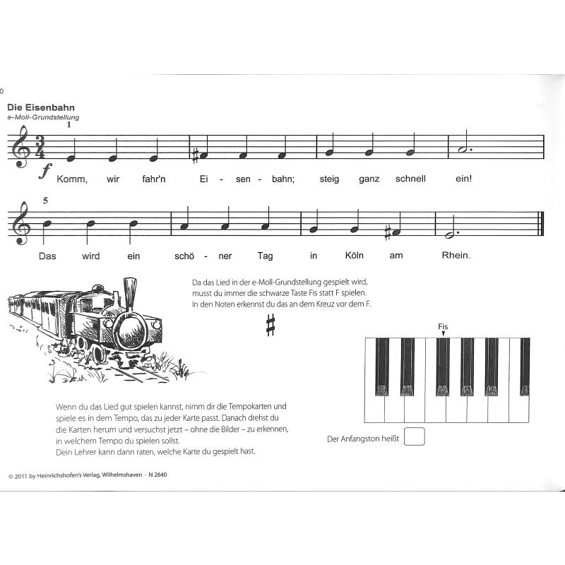 Der kleine Frosch spielt Klavier