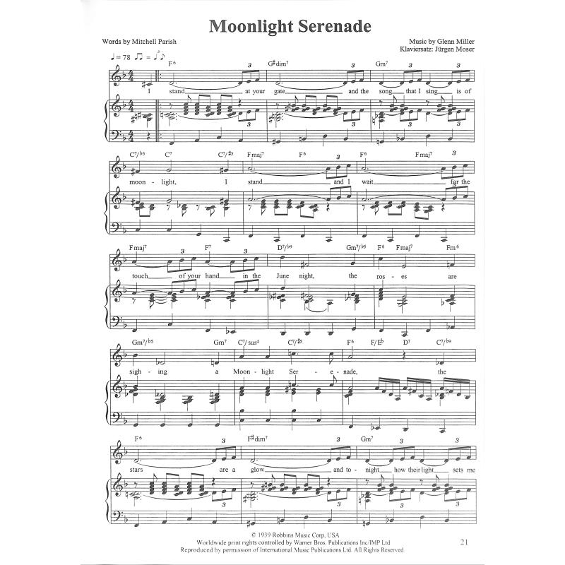 Glenn Miller für Piano