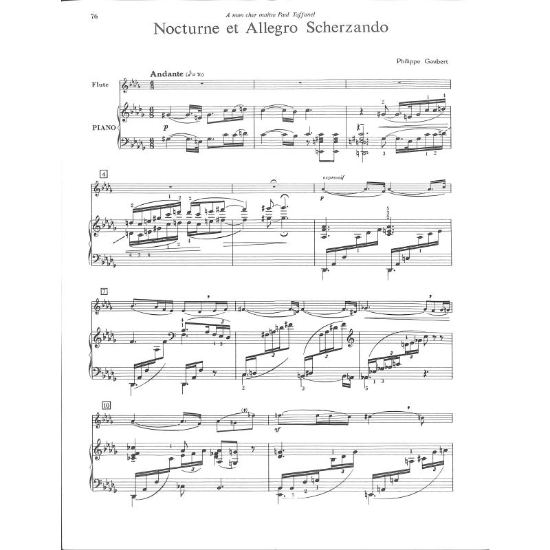 Flute music by french composers