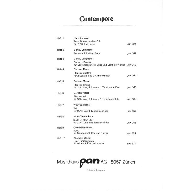 Flötenuhrstücke - pieces for a musical clock