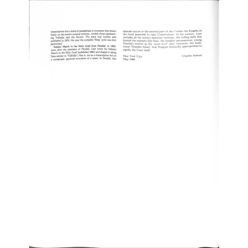 Transcriptionen von Wagner Opern