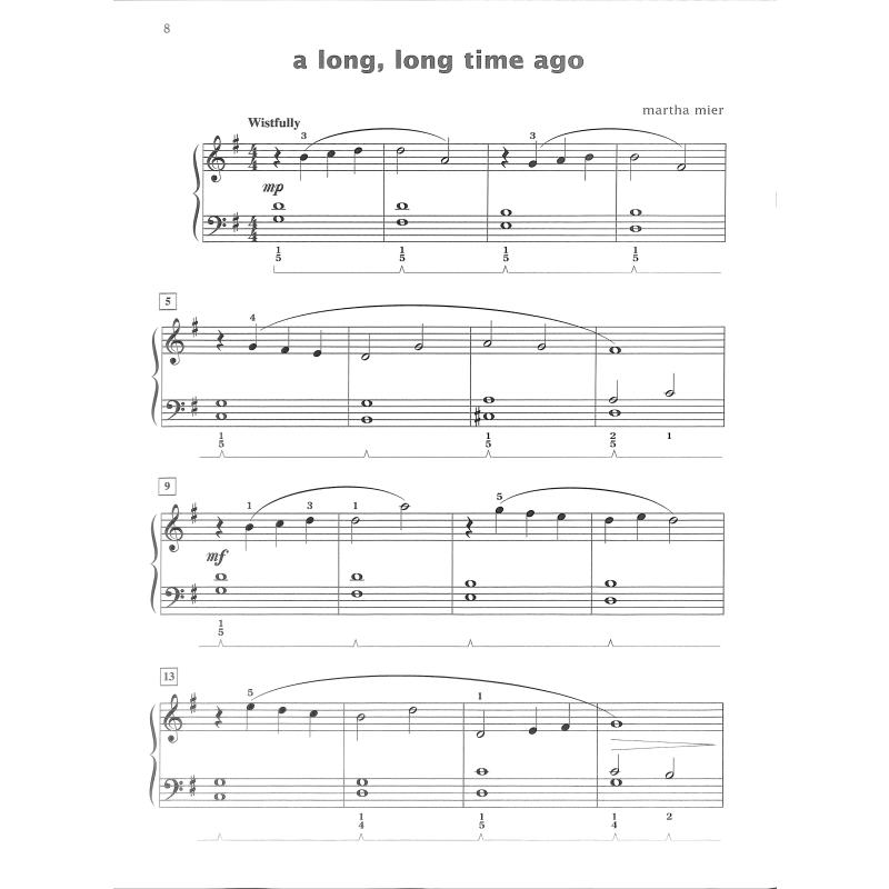 Reflections 1 - 7 elementary piano solos in romantic style