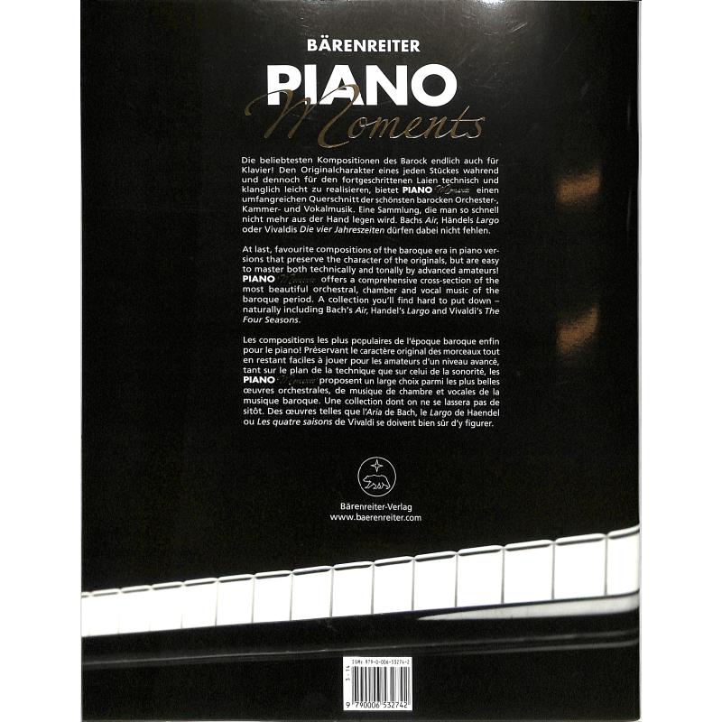 Piano moments baroque