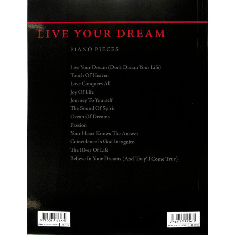 Live your dream - 12 piano pieces