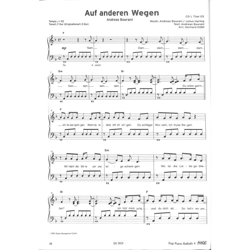 Die 40 besten Pop Piano Ballads 4