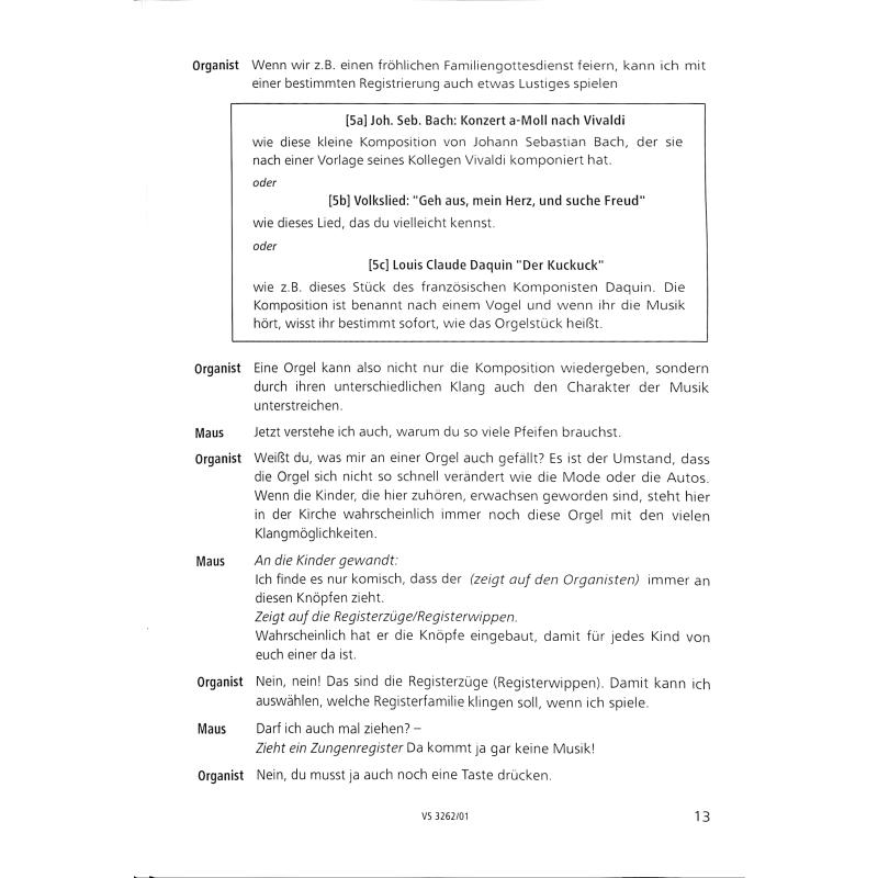 Die Orgelmaus - ein unterhaltsames