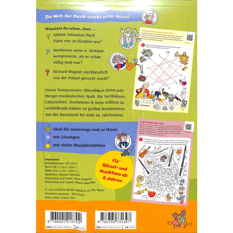 Mein Komponisten Rätselblock